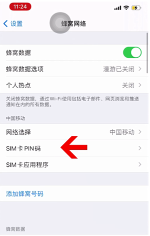 景县苹果14维修网分享如何给iPhone14的SIM卡设置密码 