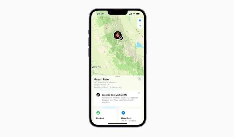 景县苹果14维修分享iPhone14系列中 FindMy功能通过卫星分享位置方法教程 